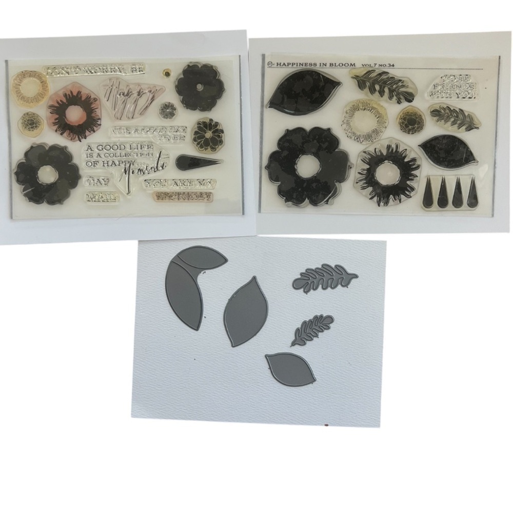 Papertrey Ink Happiness In Bloom Stamp & Die Set